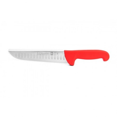 Cuchillo Carnicero Alveolado Proflex rojo