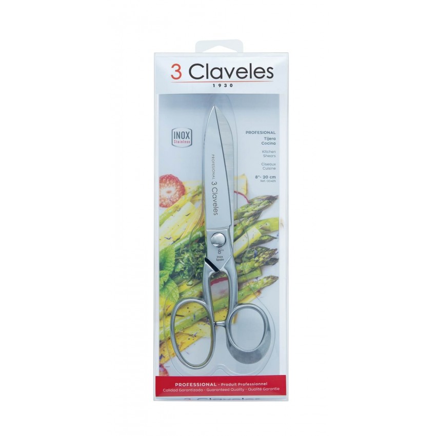 Ciseaux de cuisine professionnels en inox - 3 Claveles - Acheter