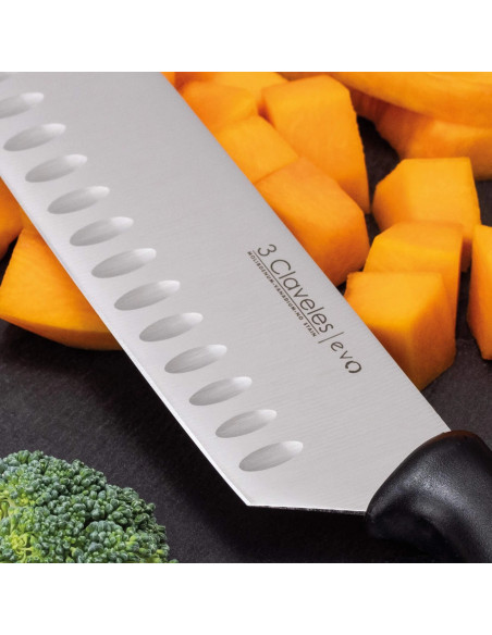 3Claveles_Cuchillo_Santoku_Alveolado_Evo