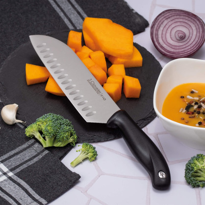Couteau Santoku avec Alvéoles Evo | 3 Claveles 2