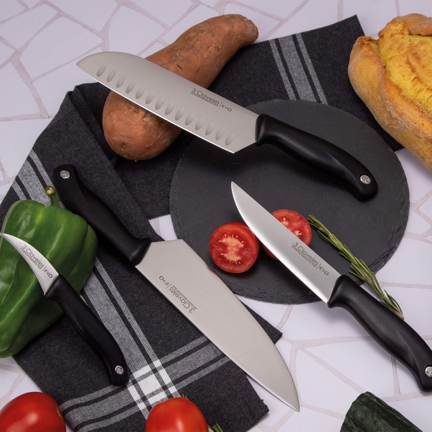 Evo Hollow Edge Santoku Knife