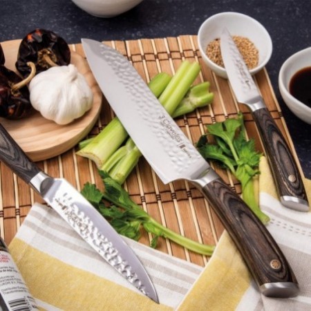 3 claveles Ensemble de 4 couteaux à viande Set couteaux de cuisine  professionnel Set 4 couteaux à côtelettes couteau set d'ustensiles de  cuisine passe