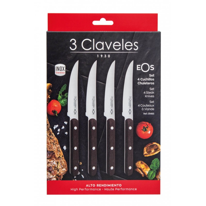 Set 4 Couteaux à Steak Eos