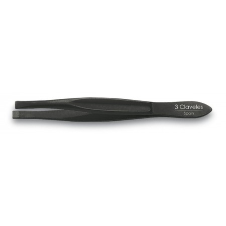 Pinza Depilar Recta Negra