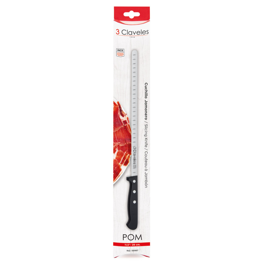 Cuchillo Jamonero Alveolado Estrecho