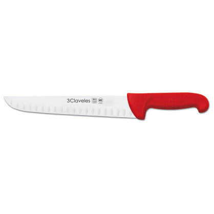 Cuchillo Carnicero Alveolado rojo 2