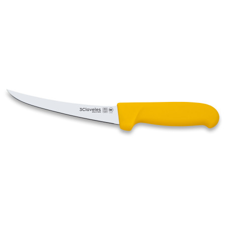 Couteau à Désosser Courbe PP-TPR jaune