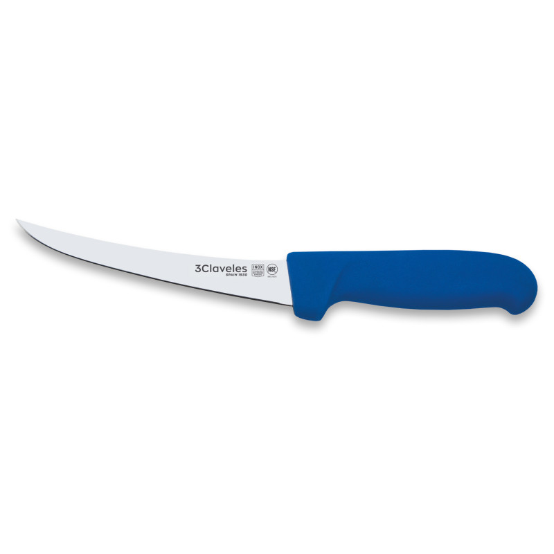 Cuchillo Deshuesar Curvo azul
