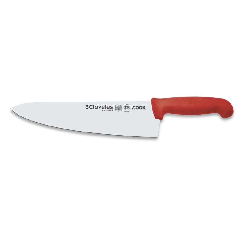 Couteau d’Office Cook Rouge 25 cm | Cuisine Professionnelle