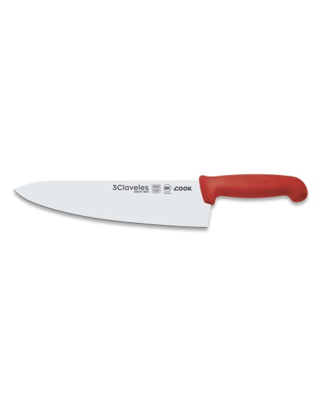 Couteau d’Office Cook Rouge 25 cm | Cuisine Professionnelle