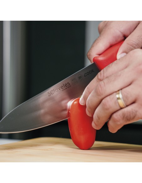 Couteau d’Office Cook Rouge 25 cm | Cuisine Professionnelle