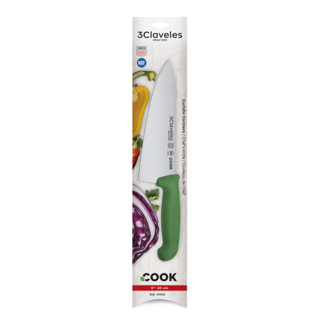 Cuchillo Cocinero Cook Verde