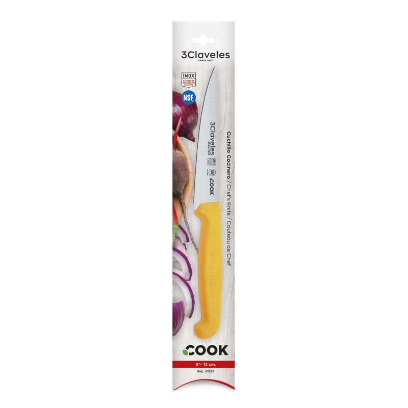 Cuchillo Cocinero Cook Amarillo