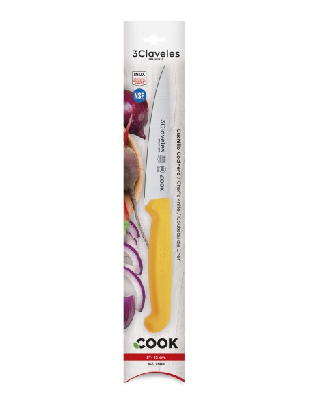 Cuchillo Cocinero Cook Amarillo