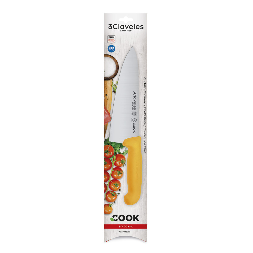 Cuchillo Cocinero Cook Amarillo