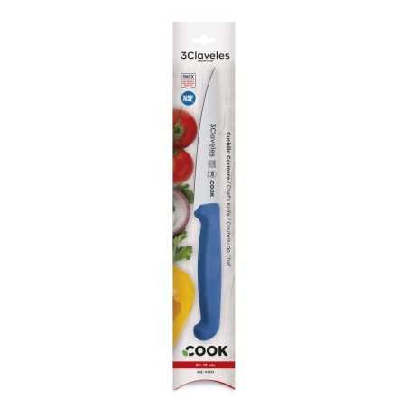 Cuchillo Cocinero Cook Azul