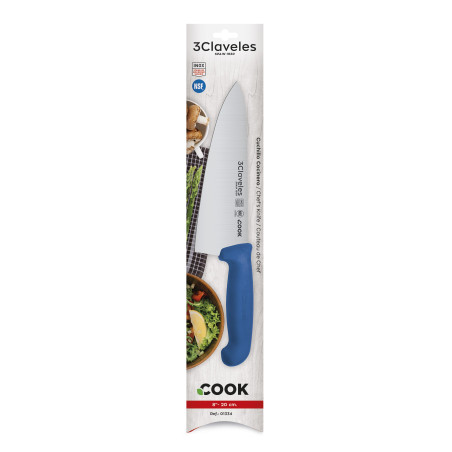 Cuchillo Cocinero Cook Azul