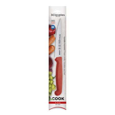 Cuchillo Cocinero Cook Rojo