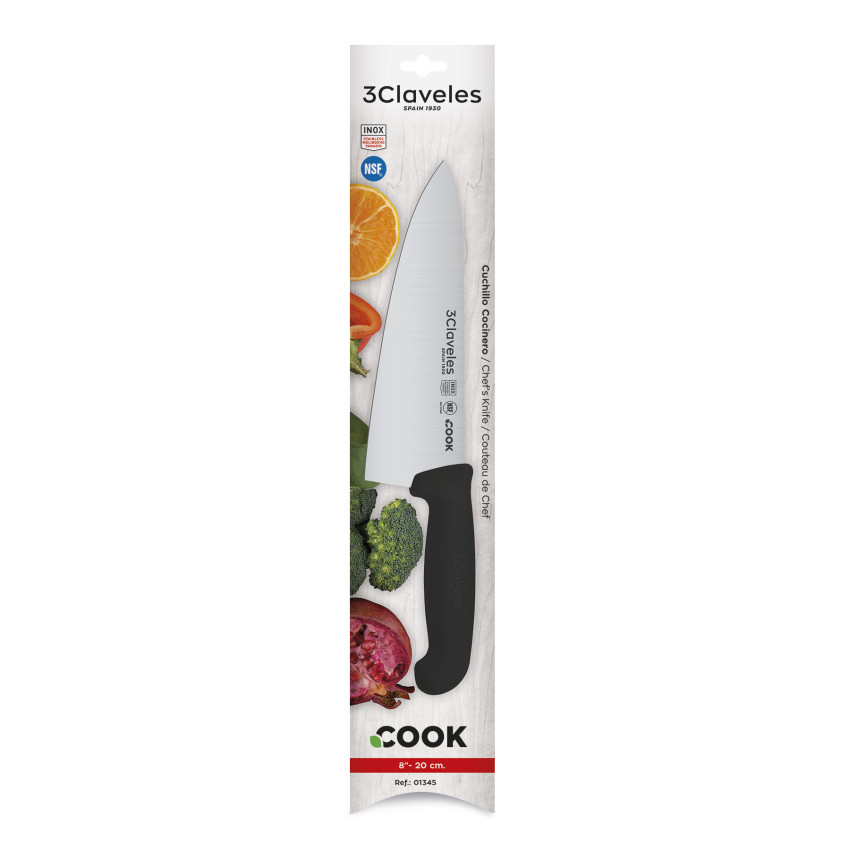 Cuchillo Cocinero Cook Negro