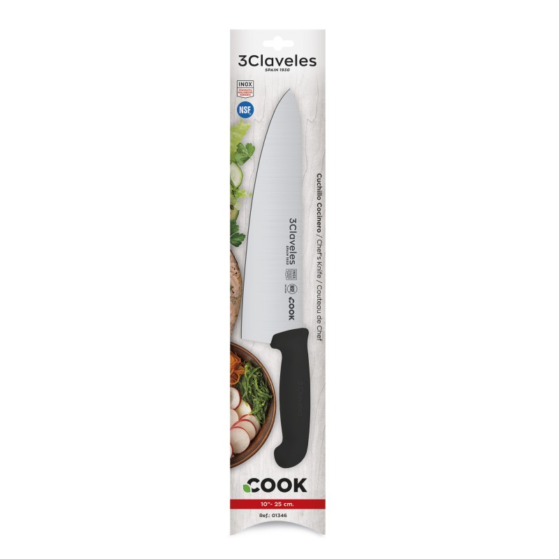 Cuchillo Cocinero Cook Negro