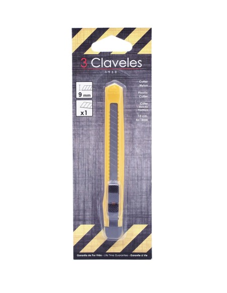 Cutter Nylon Cran de Sécurité | 3 Claveles