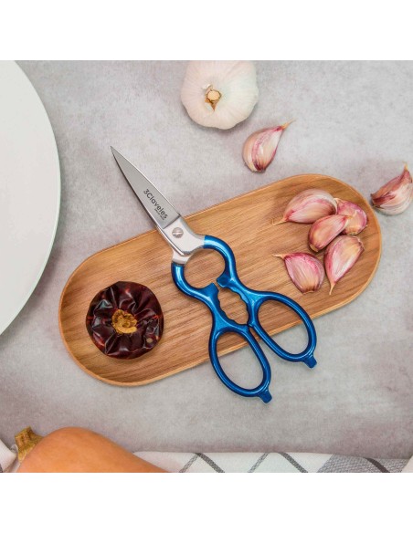 Tijera Cocina Varios Usos Azul