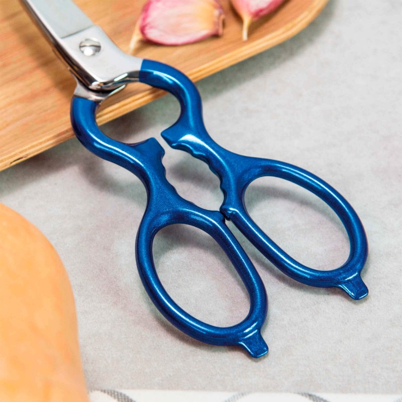 Tijera Cocina Varios Usos Azul