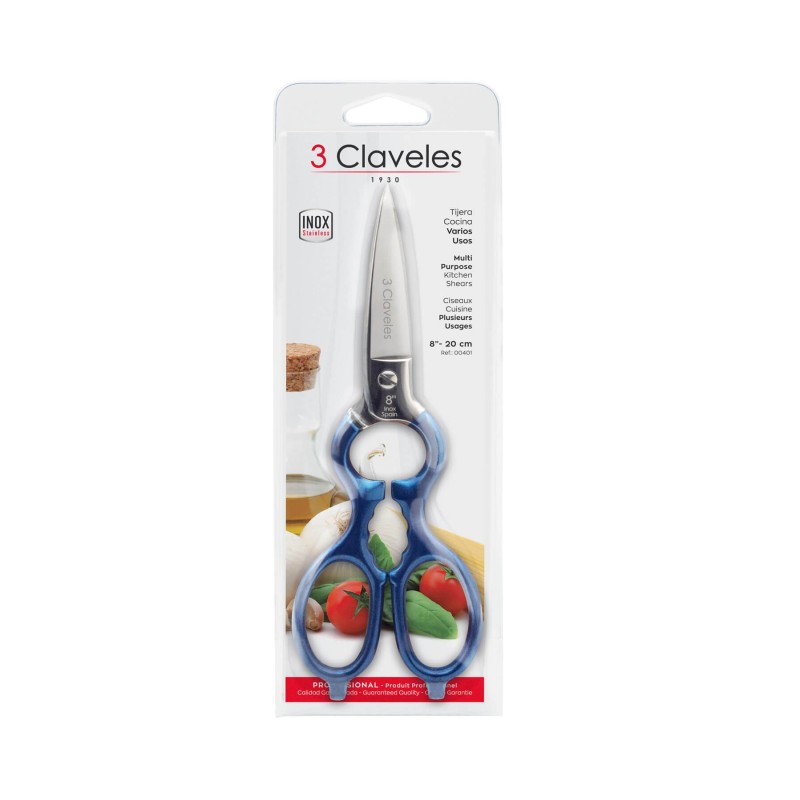 Tijera Cocina Varios Usos Azul