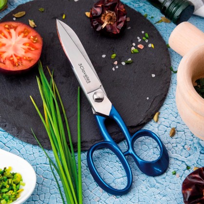 Tijera Cocina Profesional Azul 2