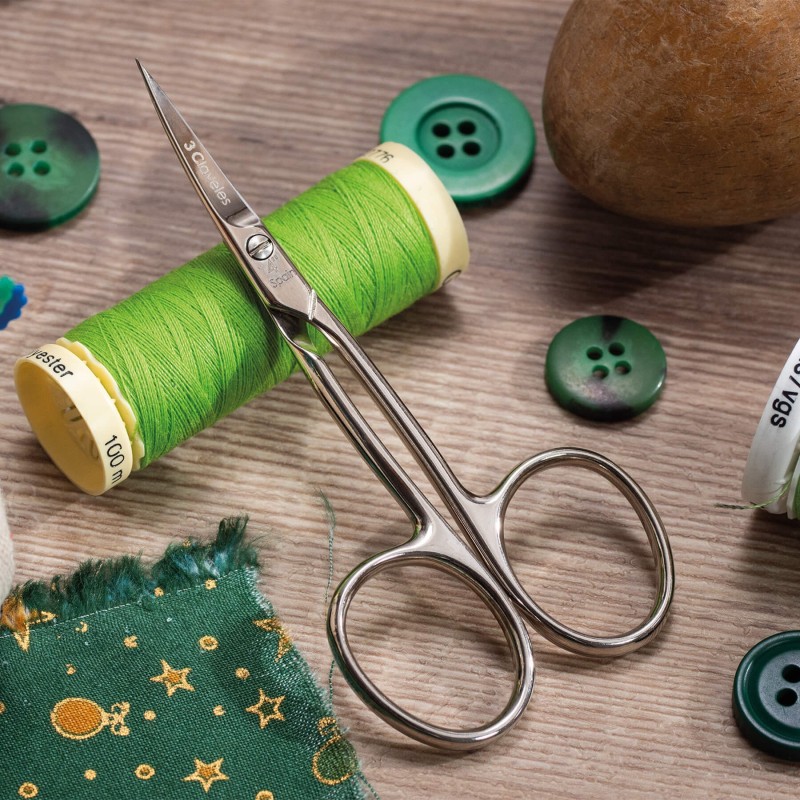 Curved Embroidery Scissors | 3 Claveles