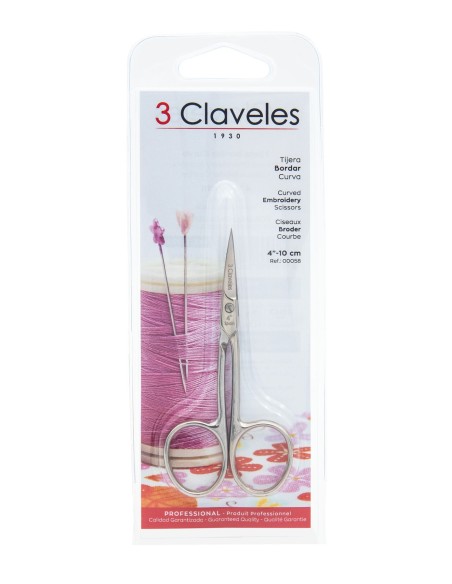 Ciseaux Broder Courbe | 3 Claveles