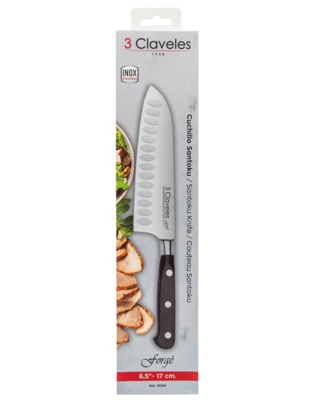 Couteau Santoku Forgé | 3 Claveles