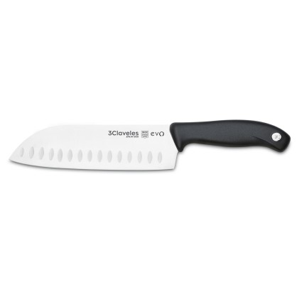 Evo Hollow Edge Santoku Knife | 3 Claveles