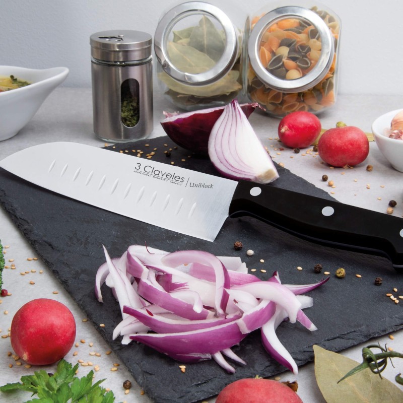 Cuchillo Santoku Alveolado Uniblock