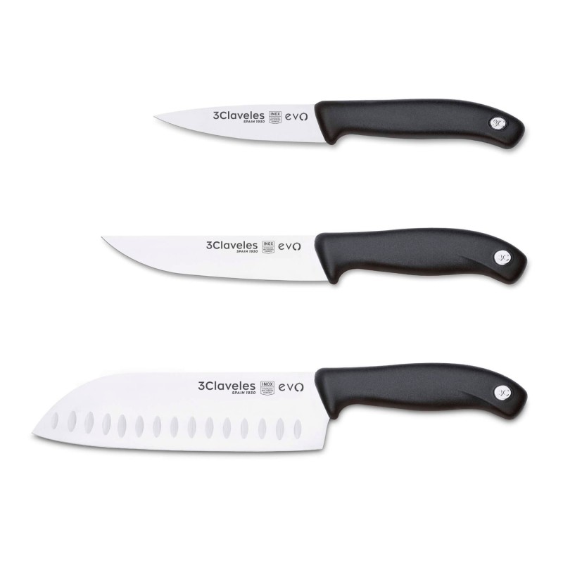 Set 3 Couteaux Cuissine Evo