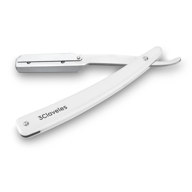 White Hairdressing Razor Safety Lock | 3 Claveles