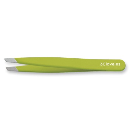 Pinza Depilar Sesgada Verde