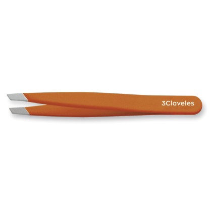Pinza Depilar Sesgada Naranja