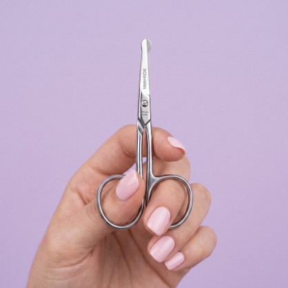 Stainless Steel Curved Baby Scissors forged | 3 Claveles 2