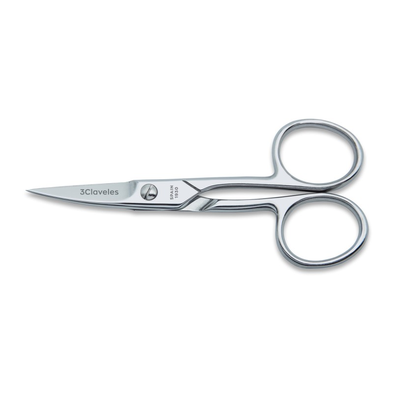 Stainless Steel Curved Nail Scissors forged | 3 Claveles