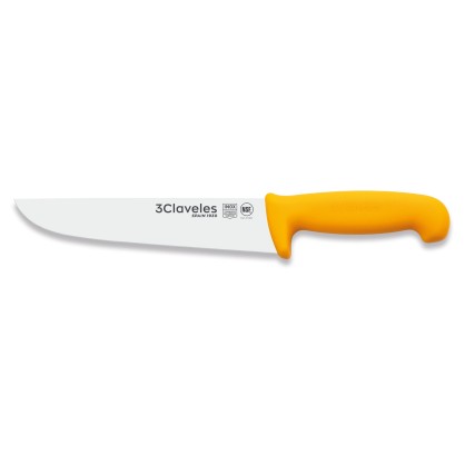 Couteau de Boucher jaune | 3 Claveles