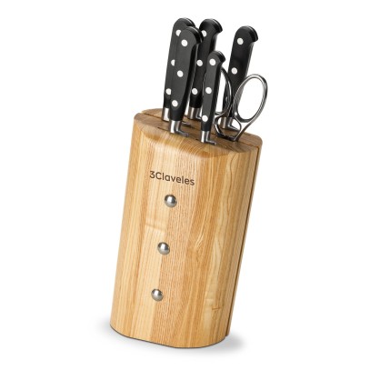 Bloc de Coutellerie Ash Forgé | 3 Claveles