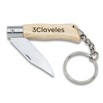 Couteau de poche avec porte-clés | 3 Claveles