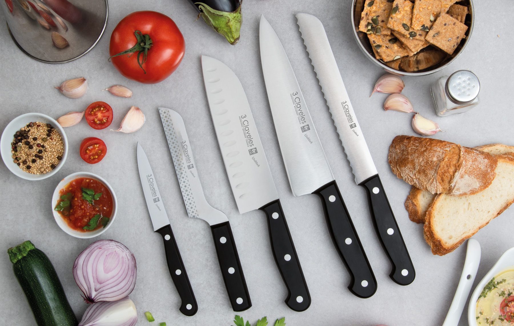 Siete formas de organizar tus cuchillos de cocina