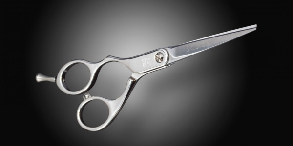 Left-handed hairdressing scissors