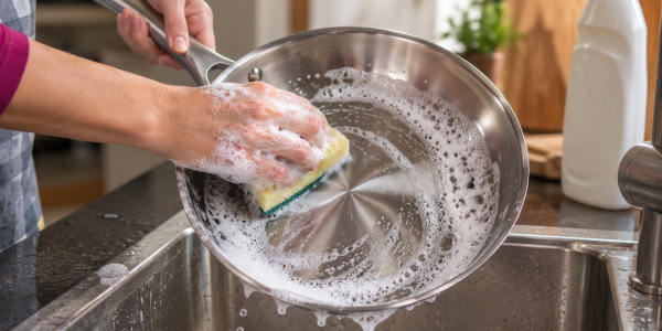 Cómo limpiar sartenes de acero inoxidable: guía paso a paso